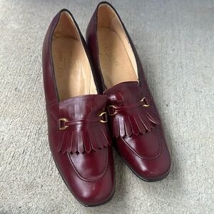Vintage deadstock FSP Shoes made in USA cordovan leather kiltie 2in heel 10N
